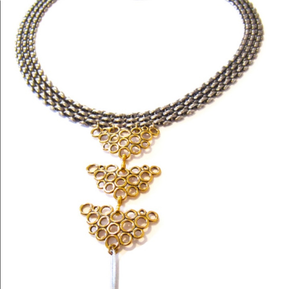 Paisley Fringe Designer Necklace LMJ